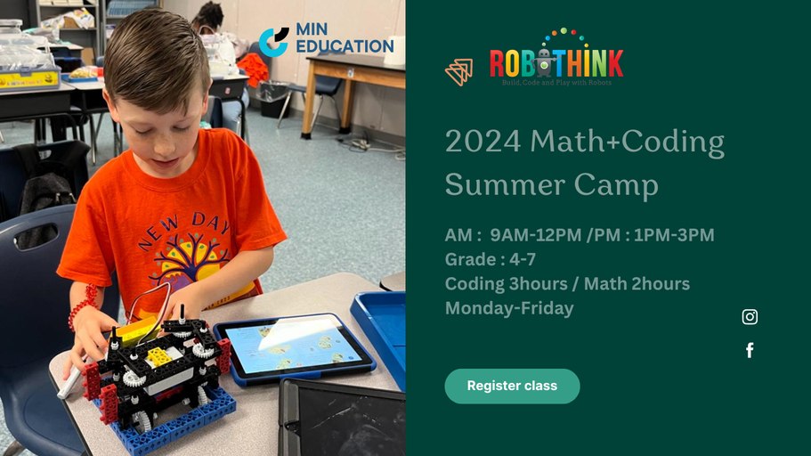 2024 Math+Coding Summer Camp(July22-26) (2024-07-22 - 2024-07-26)