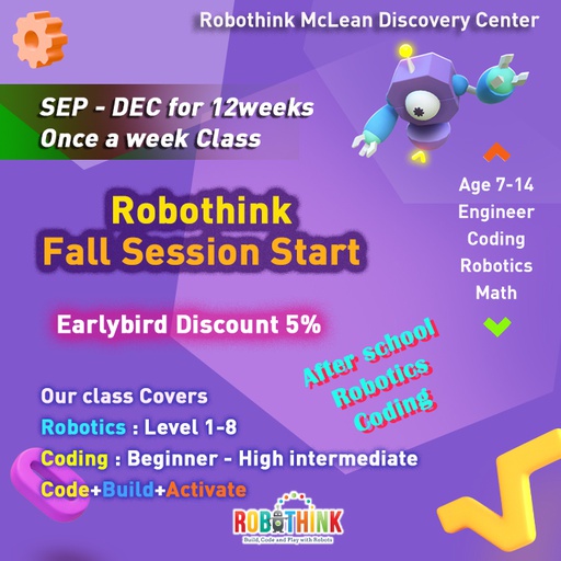 Afterschool Robotics Level 1- Level 5 (2022-08-22 - 2025-12-31)