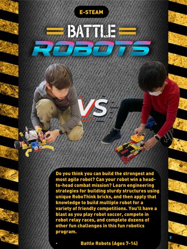 Battle Bots Robotics Summer Camp (2022-08-01 - 2022-08-05)