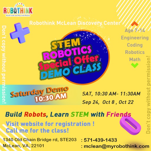Saturday Demo Class - Special offer (2022-09-24 - 2022-10-22)
